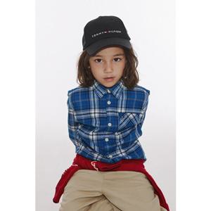[타미힐피거칠드런TD] 그래픽 체크 셔츠 (T42F7HSH600BT1)