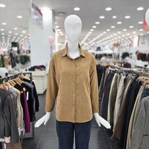 [벨라디터치]스트라이프 패턴 블라우스 V3F4BL22_GN