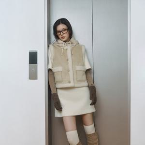 [랩]인조 무스탕 베스트(AR4MVA60)