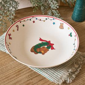 [모던하우스] 테디토이 크리스마스 뱀부파이버 샐러드볼 D22