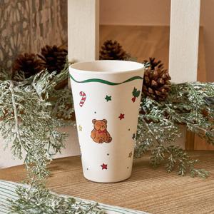 [모던하우스] 테디토이 크리스마스 뱀부파이버 롱 컵 400ml 패턴