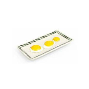 그린색 포인트 업소용 직사각 접시 7171