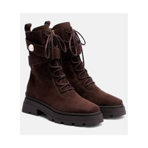 지미추 Noemi 45 스웨이드 컴뱃 부츠 P01071296