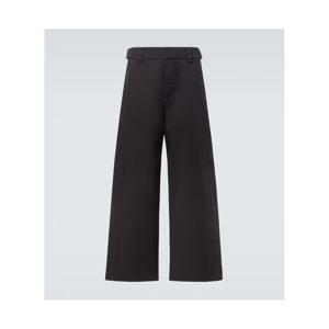 르메르 하이라이즈 코튼 트윌 와이드 팬츠 P01082406