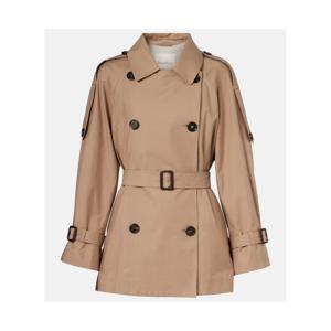 막스마라 Caroline 코튼 블렌드 크롭 트렌치 코트 P01076820