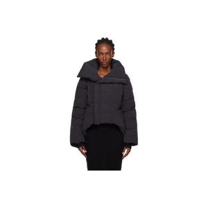 25 FW 릭오웬스 여성 블랙 콘코르디안 나스카 듀벳 다운 재킷 252232F061003