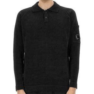 [밀란바잉] CP컴퍼니 25SS 남성 렌즈와펜 셔닐 폴로 니트 18CMKN070A 005687G 999