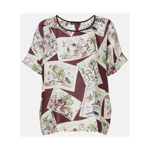 로로피아나 Rosemary 프린트 실크 탑 P01081845