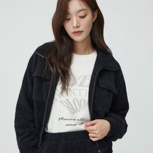 플라스틱아일랜드  (PR4WZ061) 부클 집업 점퍼