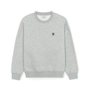 MLB긴팔티 PQJ 3AMTB0646-09MGS 베이직 스몰로고 오버핏 기모 맨투맨 뉴욕 메츠