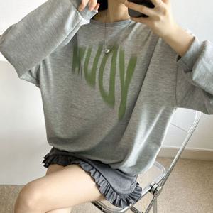 나야홍 / 아이우먼 넓은넥유쓰쭈리맨투맨 NOV475M510 빅사이즈