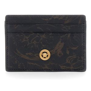 베르사체 스몰 엠블럼 가죽 카드지갑 DPN2467 1A149501B00V