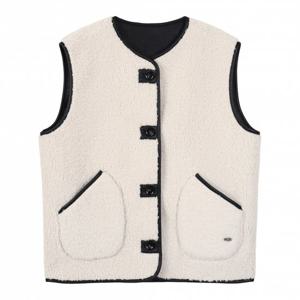 플라스틱아일랜드  (PR4MV081) 리버시블 무스탕 베스트