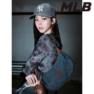 MLB (3ABQMV35N-50INS) 데님 배색 호보백