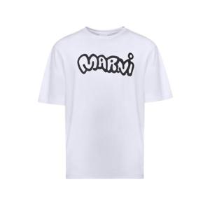 마르니 반팔 티셔츠 HUMU0223WP USCY53LOW01 Lilywhite