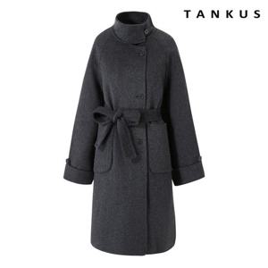 [탱커스]나그랑 하이넥 벨티드 울 블렌드 코트 (TX4CT005L0)