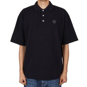 메종키츠네 25FW 남성 폭스헤드 오버사이즈 피케티 블랙 PM00211KP0001 P199