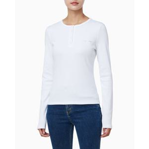 [캘빈클라인 진]여성 모노그램 롱슬리브 헨리넥 티셔츠(47E201G)
