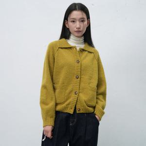 WOMAN 부클 카라 포켓 가디건 [OLIVE] / WBE4L04553