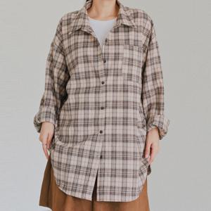 나야홍 / 아이우먼 원포켓빅체크카라남방 LYV509M510 빅사이즈