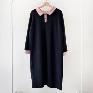 나야홍 / 아이우먼 요요리카라배색원피스 BST392M510 빅사이즈