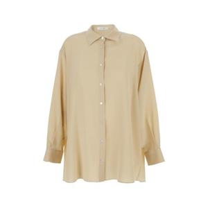 THE ROW Luka Beige Shirt with Classic Collar and Buttoned Cuffs in SIlk Woman 5648W4296BTT