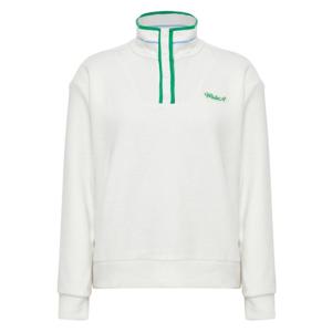 [와이드앵글]여성 CO 로고 아트웍 니트에리 스웨트셔츠 Off White(WWW25272W3)