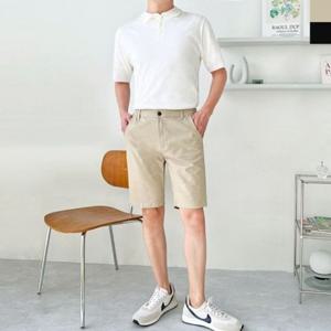 의류 허리편한밴딩반바지 밴딩팬츠 019 KSS 남성의류