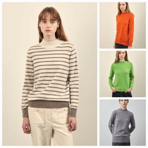 [올리비아로렌]케시미어 반넥 풀오버 니트 VOBBL4W9311_YS