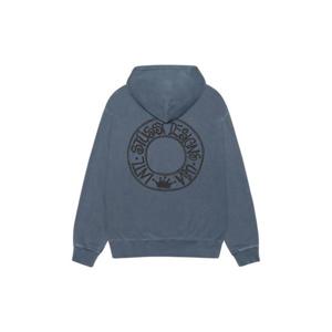 스투시 부아나 피그먼트 다이드 집 후드 네이비 1975052Navy