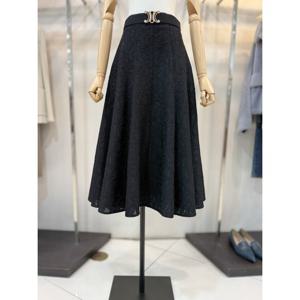 [더아이잗컬렉션]플라워 자카드 롱 스커트 CRAA0SK381 -DG