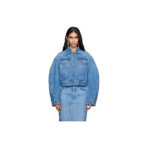지방시 청자켓 블루 워싱 데님 재킷 252278F060001