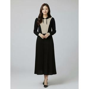 [조이너스][조이너스]플리츠 후드 스트링 원피스-JW23SA5001948C