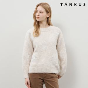 [탱커스]버터플라이 비즈 트리밍 니트 (TX4KP017L0)