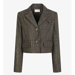 [제이제이 지고트]울 헤링본 크롭 재킷 (GMBP0JK210)