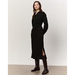 아떼 바네사브루노 여성 25SS 블랙 단색 스트랩 원피스 VLDR5B209BK