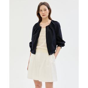 질스튜어트 뉴욕 여성 25SS 네이비 썸머 나일론 셔링장식 점퍼 JSJU5B270N3