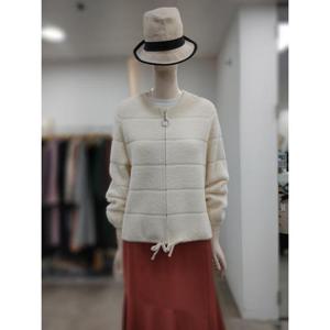 SI 세이브존04 퍼 집업 퍼프소매 가디건 SJC1129710IV