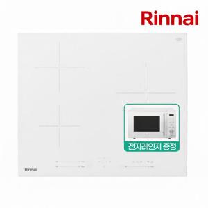 린나이 인덕션 IHC60PW 3구 고화력 고효율 빌트인 매립형 전기레인지(택배발송/자가설치)