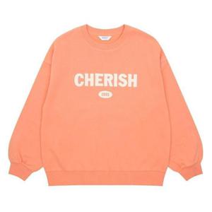 에꼴리에 세이브존03 겨울 벨로아 아플리케 기모 맨투맨티 22D1452-OR