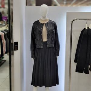 [꼼빠니아]세련된 인조가죽 크롭점퍼 CZFW0 WLJ310_YS