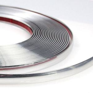 D24 고광택 메탈 라인 크롬몰딩 은선몰딩 15M 15mm