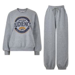 FOCUS   2SET  빅 프린팅 맨투맨 티셔츠+기모 조거 팬츠 PBVFF5W1TS6631