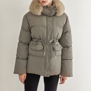 [모리스커밍홈] 퍼 탈부착 후드 패딩 점퍼_M2411PD007D