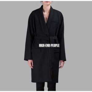 지방시 오버사이즈 벨트 코트 블랙 16A0214050 001