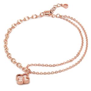 [도로시] 14k 멀티체인 크로바 팔찌