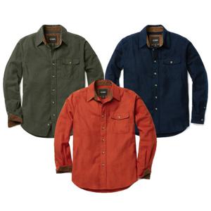 CQR 겨울 플란넬 기모 소프트 면 셔츠 CQ-HOF113