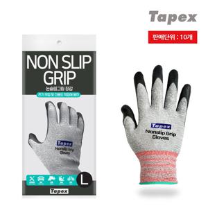 테이팩스 논슬립그립 NBR 코팅장갑 대형 10입