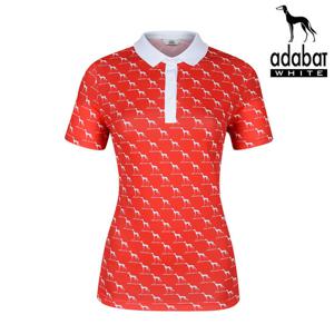 아다바트화이트 여성 반팔 카라티 A8M-WTS249 레드