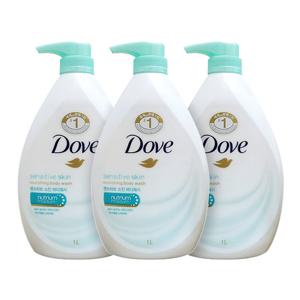 도브 센서티브 스킨 바디워시 1L 3개묶음